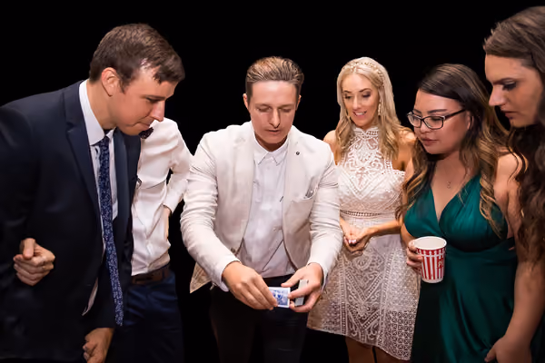 Jason Gray performing close-up magic